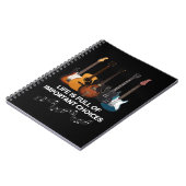 人生は重要な選択肢でいっぱいだギター愛好家 ノートブック (左側)