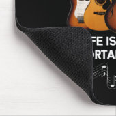 人生は重要な選択肢でいっぱいだギター愛好家 マウスパッド (コーナー)