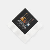 人生は重要な選択肢でいっぱいだギター愛好家 縁ありカクテルナプキン (角)