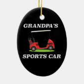 人生は重要な選択肢に満ちているゴルフプレイ セラミックオーナメント (裏面)