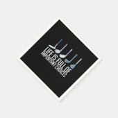 人生は重要な選択肢の多いゴルフプレーヤー スタンダードカクテルナプキン (角)