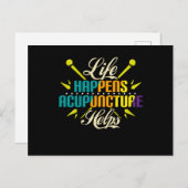 人生は鍼療救済法、鍼治療 ポストカード (正面/裏面)