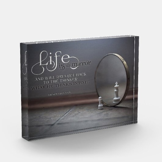 人生は鏡 フォトブロック (左)