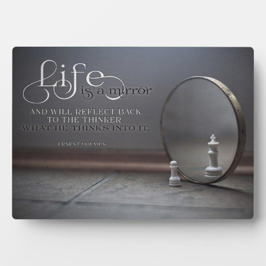 人生は鏡 フォトプラーク (正面)