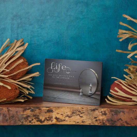 人生は鏡 フォトプラーク (側面)