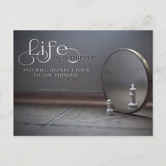 人生は鏡 ポストカード (正面)