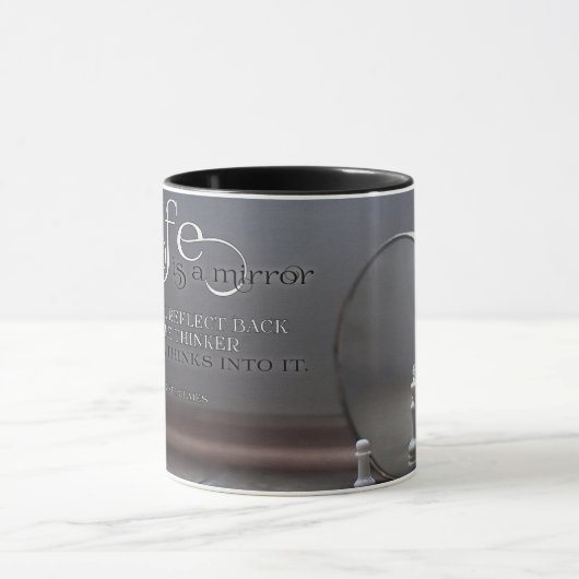 人生は鏡 マグカップ (中央)