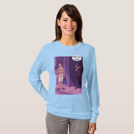 人生は長袖Tシャツ Tシャツ (正面フル)