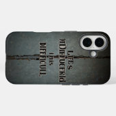 人生は難しい Case-Mate iPhoneケース (裏面 (横))