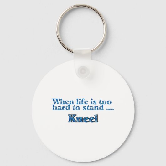 人生は青ひざまずくには懸命すぎる場合 キーホルダー (正面)