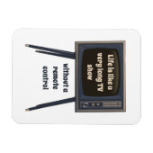 人生は非常に長いテレビ番組の引用文のようおもしろいだ マグネット (横)