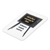 人生は非常に長いテレビ番組の引用文のようおもしろいだ マグネット (左側)