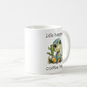 人生は面白く起こる 恐竜 コーヒーマグカップ (正面右)