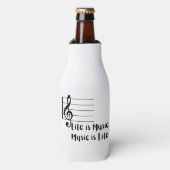人生は音楽であり、音楽は人生である ボトルクーラー (ボトル正面)