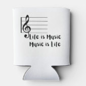 人生は音楽であり、音楽は人生である 缶クーラー (裏面)