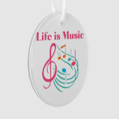 人生は音楽である オーナメント (正面)