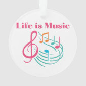 人生は音楽である オーナメント (裏面)