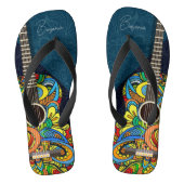 人生は音楽のようなもので、常に良い歌である |ギター ビーチサンダル (フットベッド)