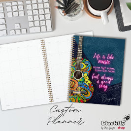 人生は音楽のようなもので、常に良い歌である |ギター プランナー手帳