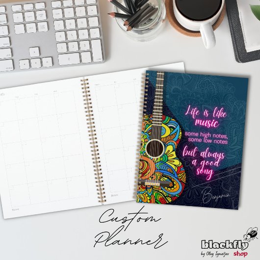 人生は音楽のようなもので、常に良い歌である |ギター プランナー手帳