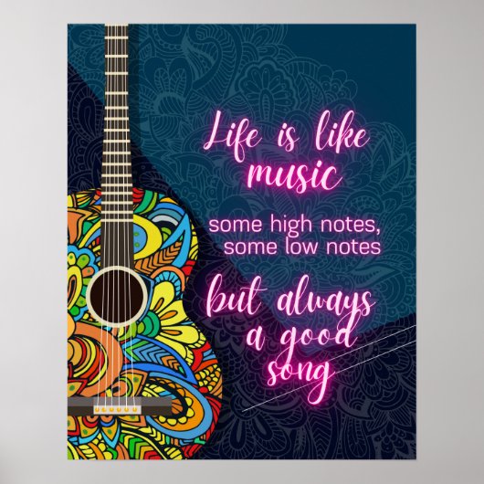 人生は音楽のようなもので、常に良い歌である ポスター (正面)