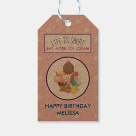 人生は食べ短い ギフトタグ