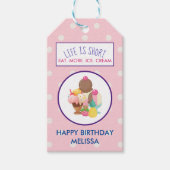 人生は食べ短い ギフトタグ (正面)