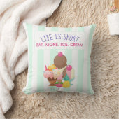 人生は食べ短い クッション (ブランケット)