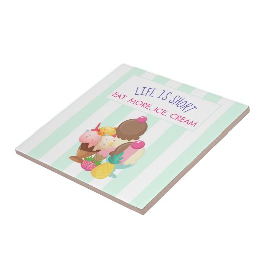 人生は食べ短い タイル (側面)