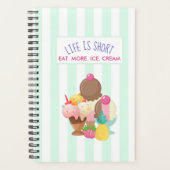 人生は食べ短い プランナー手帳 (正面)