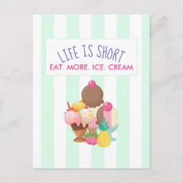 人生は食べ短い ポストカード