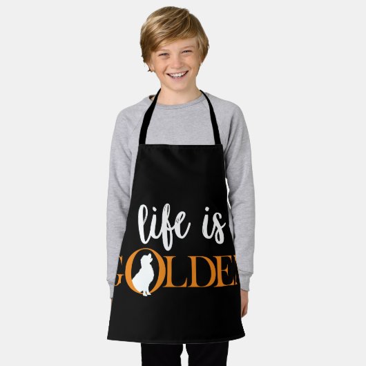 人生は黄金だ エプロン (着用した状態)