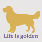 人生は黄金で黄金で非常に良い シール (正面)