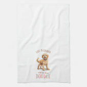 人生は黄金の道を持つ キッチンタオル (縦)