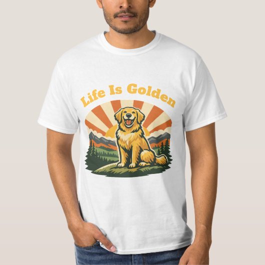 人生は黄金色 Tシャツ (正面)