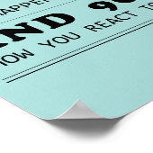 人生は10%あなたへの引用文やる気を起こさせる ポスター (角)