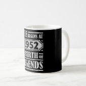 人生は1952年に始まる伝説の誕生70誕生日 コーヒーマグカップ (正面右)