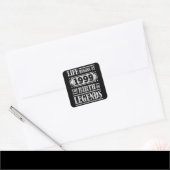 人生は1999年伝説の誕生23誕生日 スクエアシール (封筒)