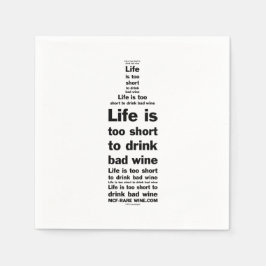 人生は2短いナプキン1 スタンダードカクテルナプキン