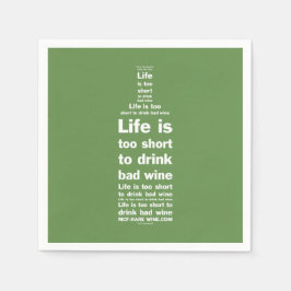 人生は2短いナプキン3 スタンダードカクテルナプキン