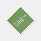 人生は2短いナプキン3 スタンダードカクテルナプキン (角)