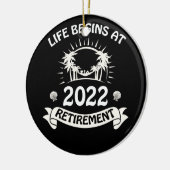 人生は2022年の退職から始まる セラミックオーナメント (左)