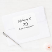 人生は30から始まる最初の29は単なる練習 スクエアシール (封筒)