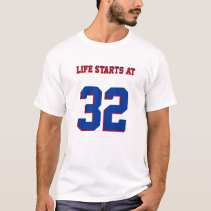 人生は32 おもしろい 32番目の誕生日のジョーク Tシャツ