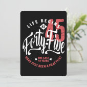 人生は45時に始まる |第45誕生日 カード (スタンド正面)