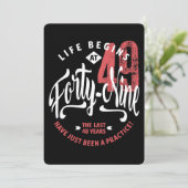 人生は49時に始まる |第49誕生日 カード (スタンド正面)