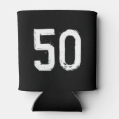 人生は50 50おもしろい誕生日で始まる 缶クーラー (裏面)