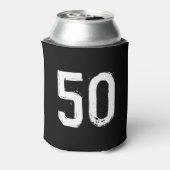 人生は50 50おもしろい誕生日で始まる 缶クーラー (缶裏面)