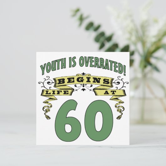 人生は60誕生日から カード (スタンド正面)