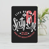 人生は61から始まる | 61番目の誕生日 招待状 (スタンド正面)